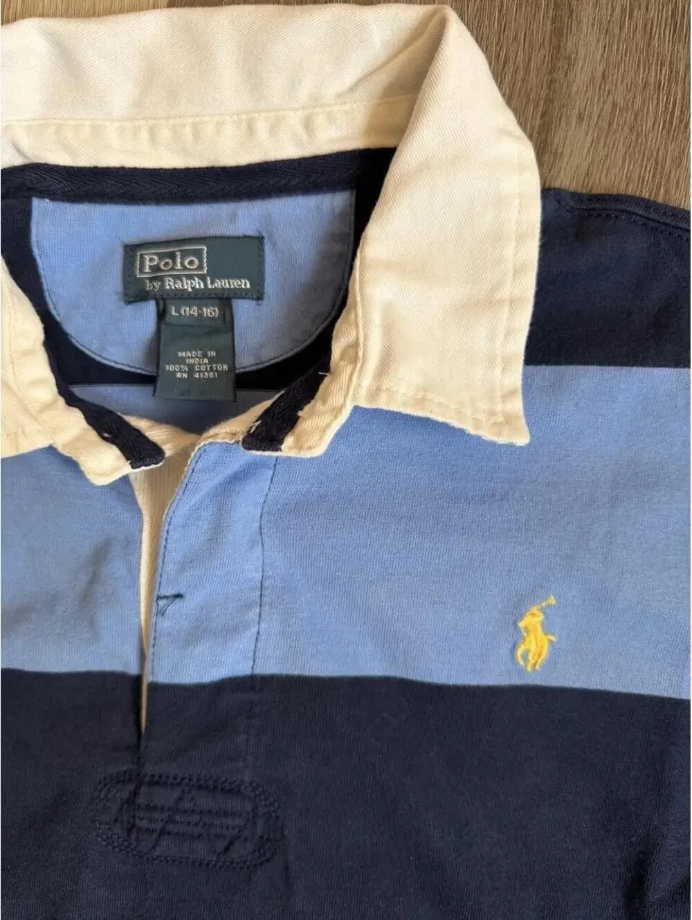 Polo Ralph Lauren Rugby Shirt sz Large kids 14-16